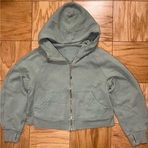 Lululemon Scuba Oversized Full-Zip Hoodie Palm Court/Gold Size XS/S